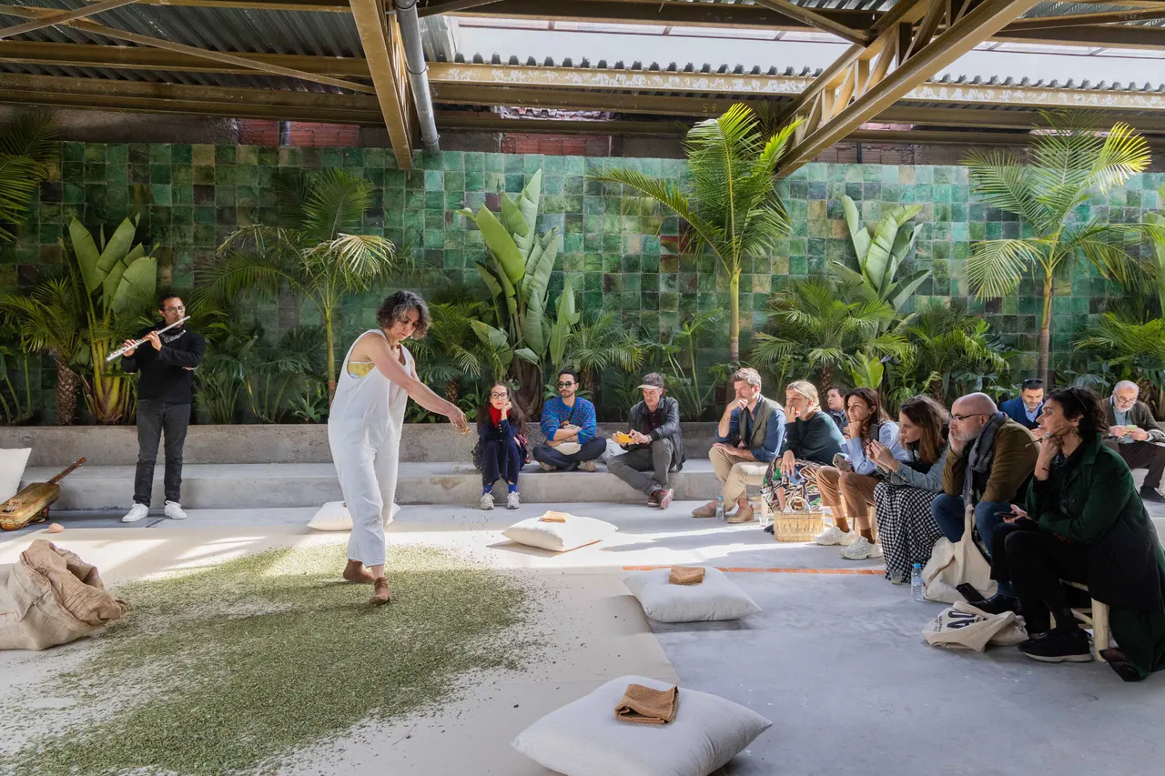 Performance at La Mamounia, Marrakech, Morocco. Courtesy 1:54 Contemporary African Art Fair.