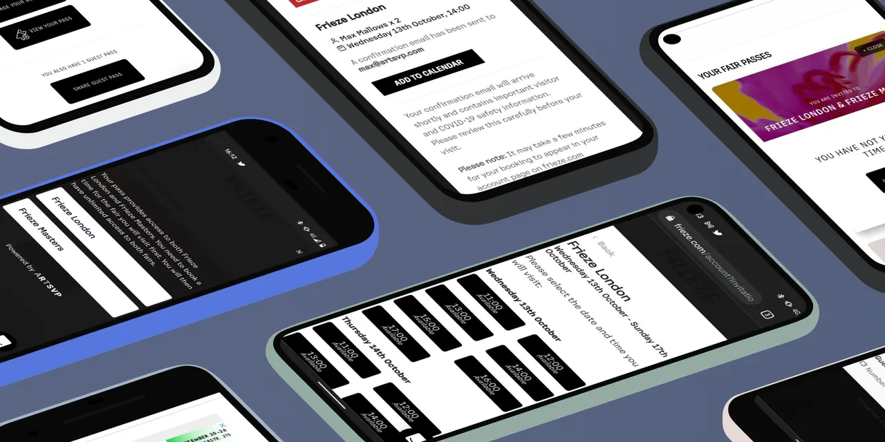 ARTSVP booking system