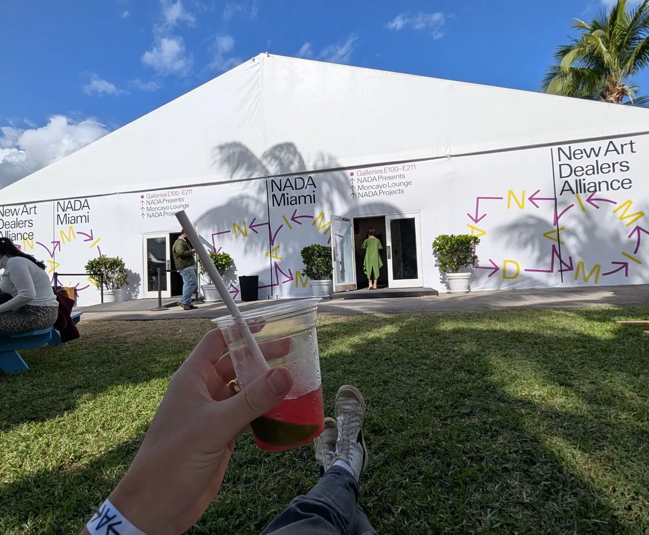 NADA Miami’s outdoor area in 2024.