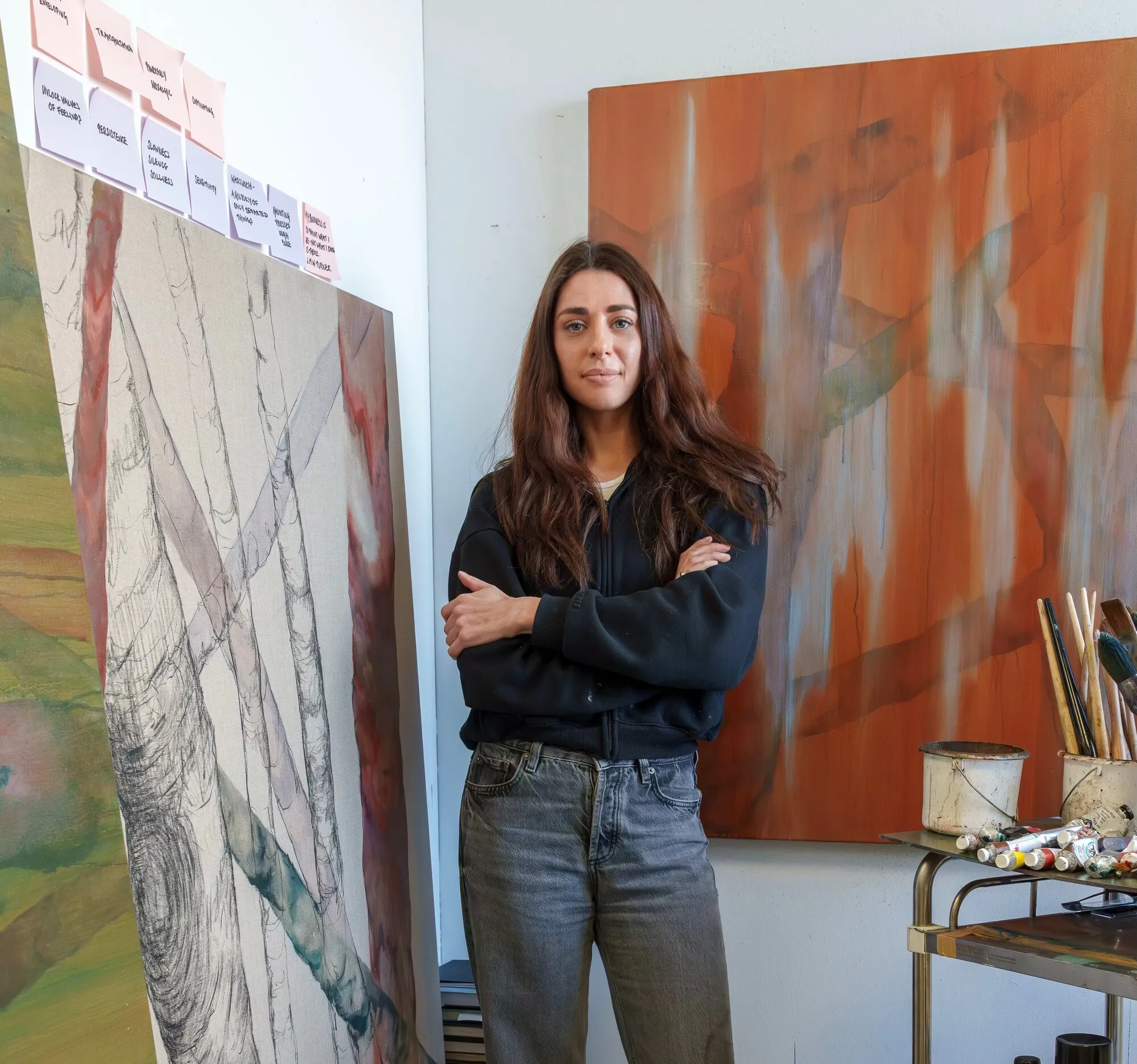 Amelia Badenoch in her studio